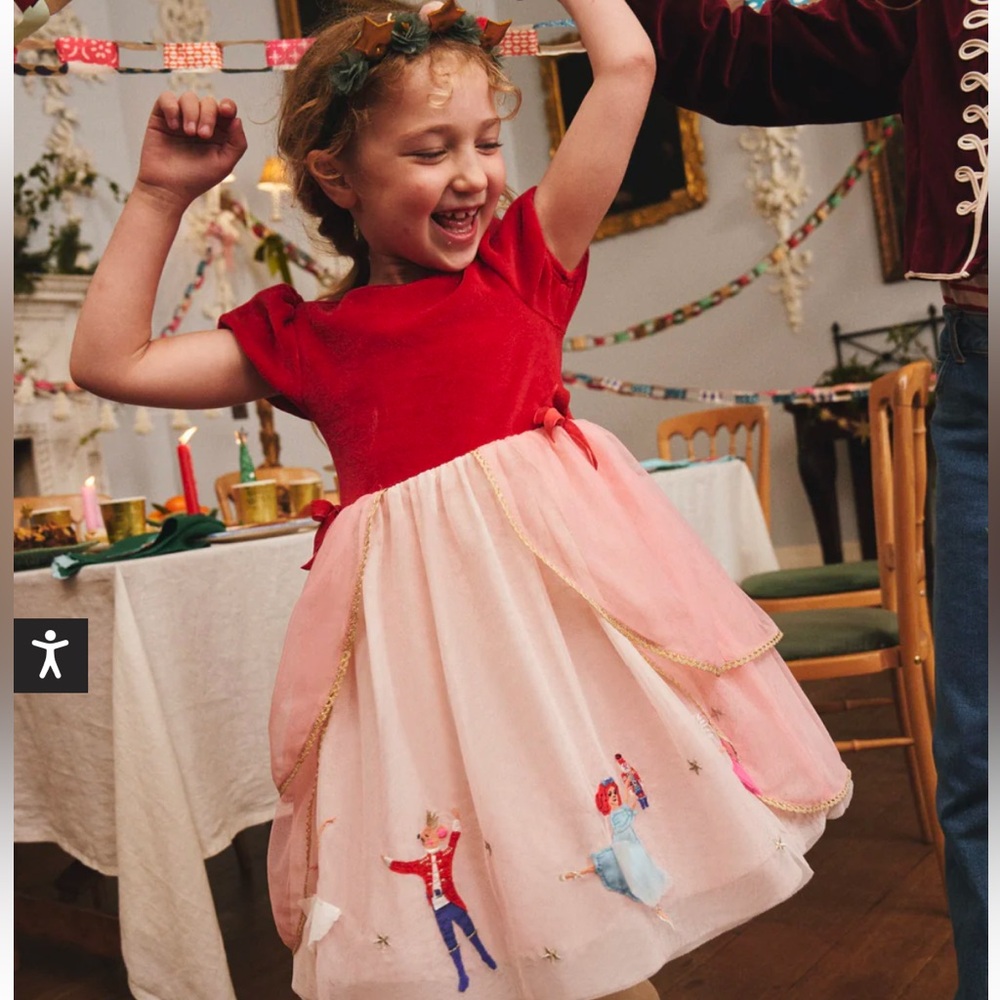 Mini Boden | Dresses | Euc Mini Boden Nutcracker Appliqu Dress Sz 56y |  Poshmark